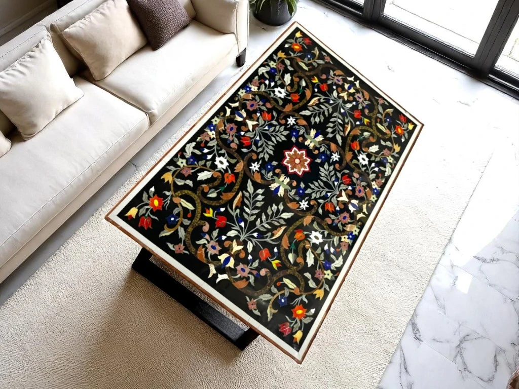 Handmade Marble Table – Elegant Hallway Living Room Decor
